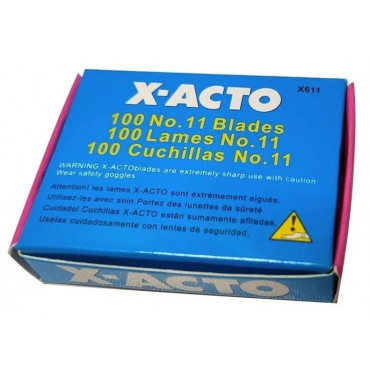 CAIXA COM 100 LAMINAS X-ACTO NO. 11 HMA XACTO X611